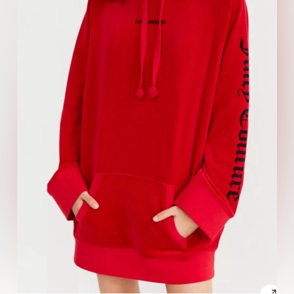 Juicy couture red sweatshirt dress. Size medium.